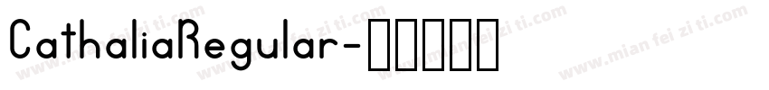 CathaliaRegular字体转换