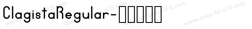 ClagistaRegular字体转换