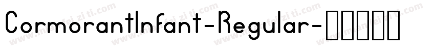Cormorantlnfant-Regular字体转换