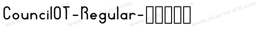 CouncilOT-Regular字体转换