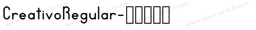 CreativoRegular字体转换