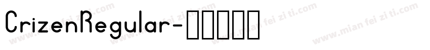 CrizenRegular字体转换