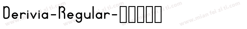 Derivia-Regular字体转换