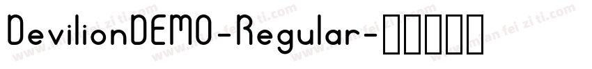 DevilionDEMO-Regular字体转换