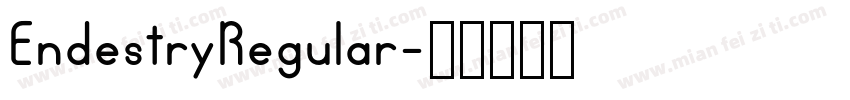 EndestryRegular字体转换