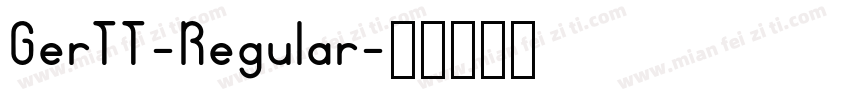 GerTT-Regular字体转换