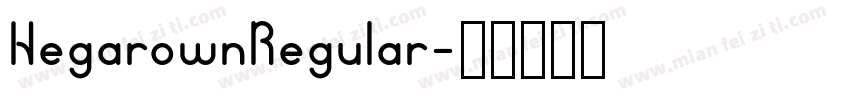 HegarownRegular字体转换