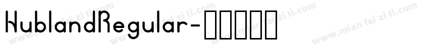 HublandRegular字体转换