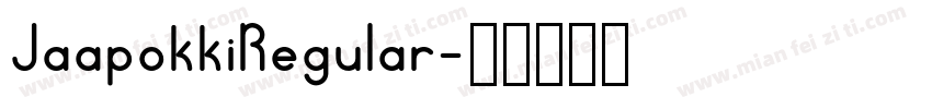 JaapokkiRegular字体转换