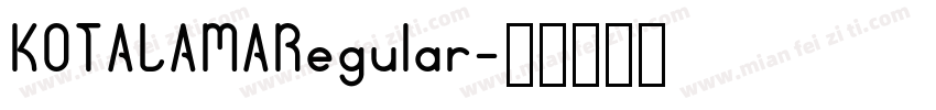 KOTALAMARegular字体转换