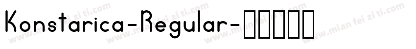 Konstarica-Regular字体转换