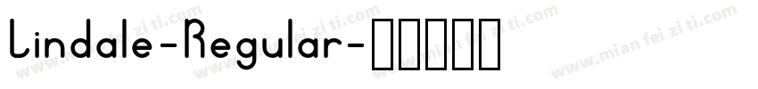 Lindale-Regular字体转换
