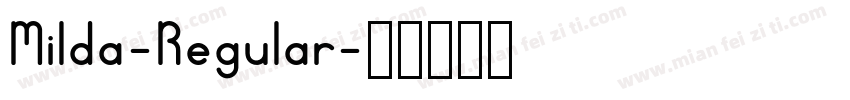 Milda-Regular字体转换