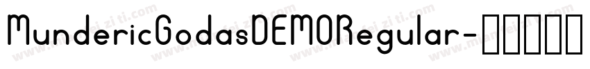 MundericGodasDEMORegular字体转换