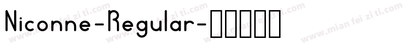 Niconne-Regular字体转换