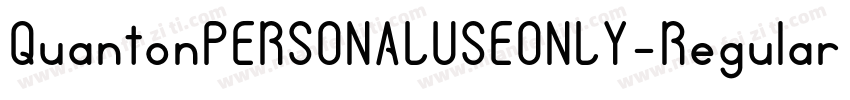 QuantonPERSONALUSEONLY-Regular字体转换