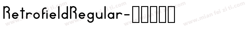 RetrofieldRegular字体转换