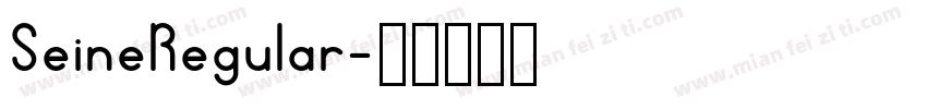 SeineRegular字体转换