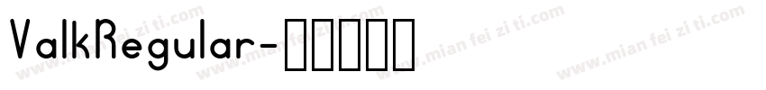 ValkRegular字体转换