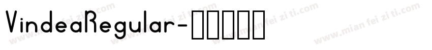 VindeaRegular字体转换