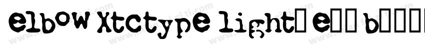 ElbowXtctypeLight-e25B字体转换