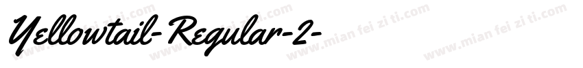 Yellowtail-Regular-2字体转换