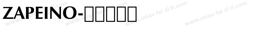 ZAPEINO字体转换