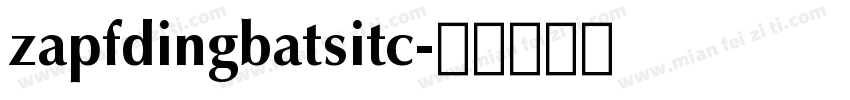 zapfdingbatsitc字体转换