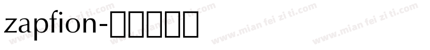 zapfion字体转换