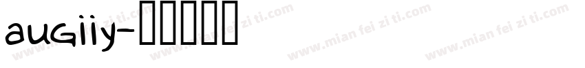 augiiy字体转换