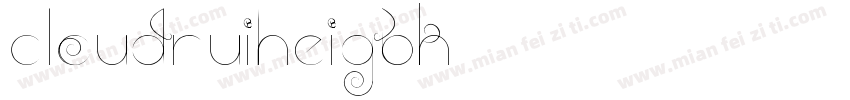 CloudRuiHeiGBK字体转换