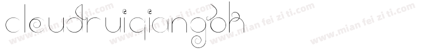 CloudRuiQianGBK字体转换