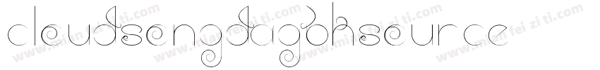 CloudSongDaGBKsource字体转换