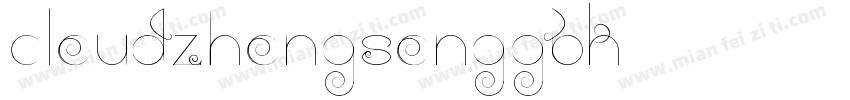 CloudZhongSongGBK字体转换