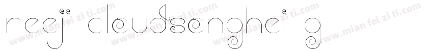 Reeji-CloudSongHei-G字体转换