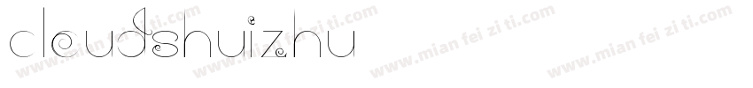 cloudshuizhu字体转换