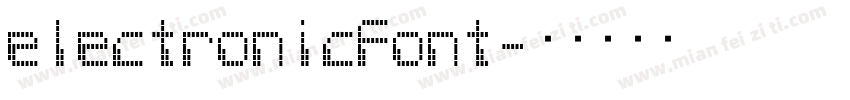 electronicFont字体转换