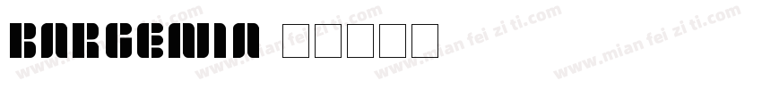 Bargenia字体转换