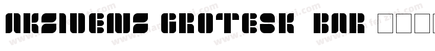 akzidenz-grotesk_bar字体转换