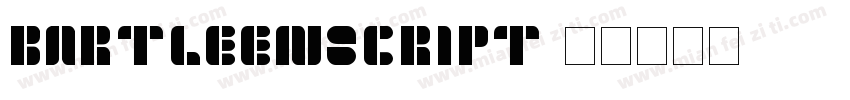 bartleenscript字体转换