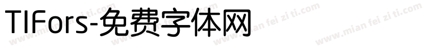 TIFors字体转换