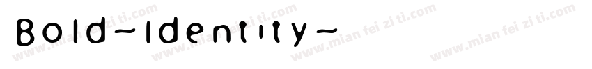 Bold-Identity字体转换