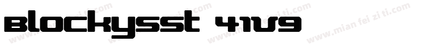 BlockysSt-41V9字体转换