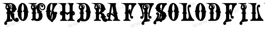 RoughDraftSolodFill字体转换