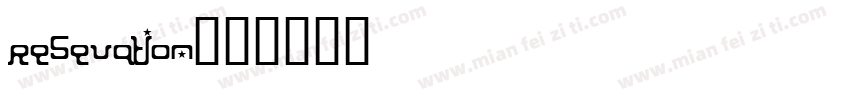 resevation字体转换