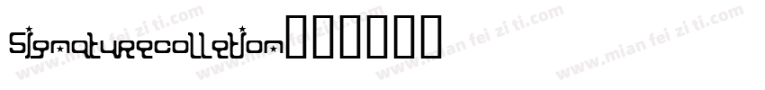signaturecolletion字体转换