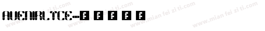 AVENIRLTCE字体转换