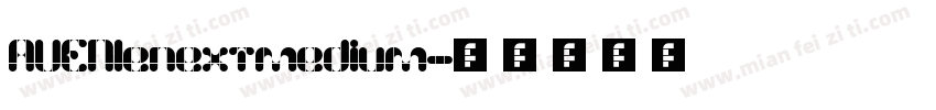 AVENIenextmedium字体转换