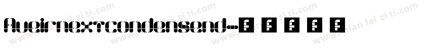 Aveirnextcondensend字体转换