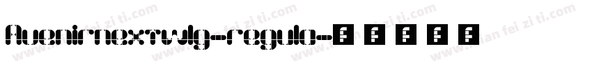 Avenirnextw1g-regula字体转换